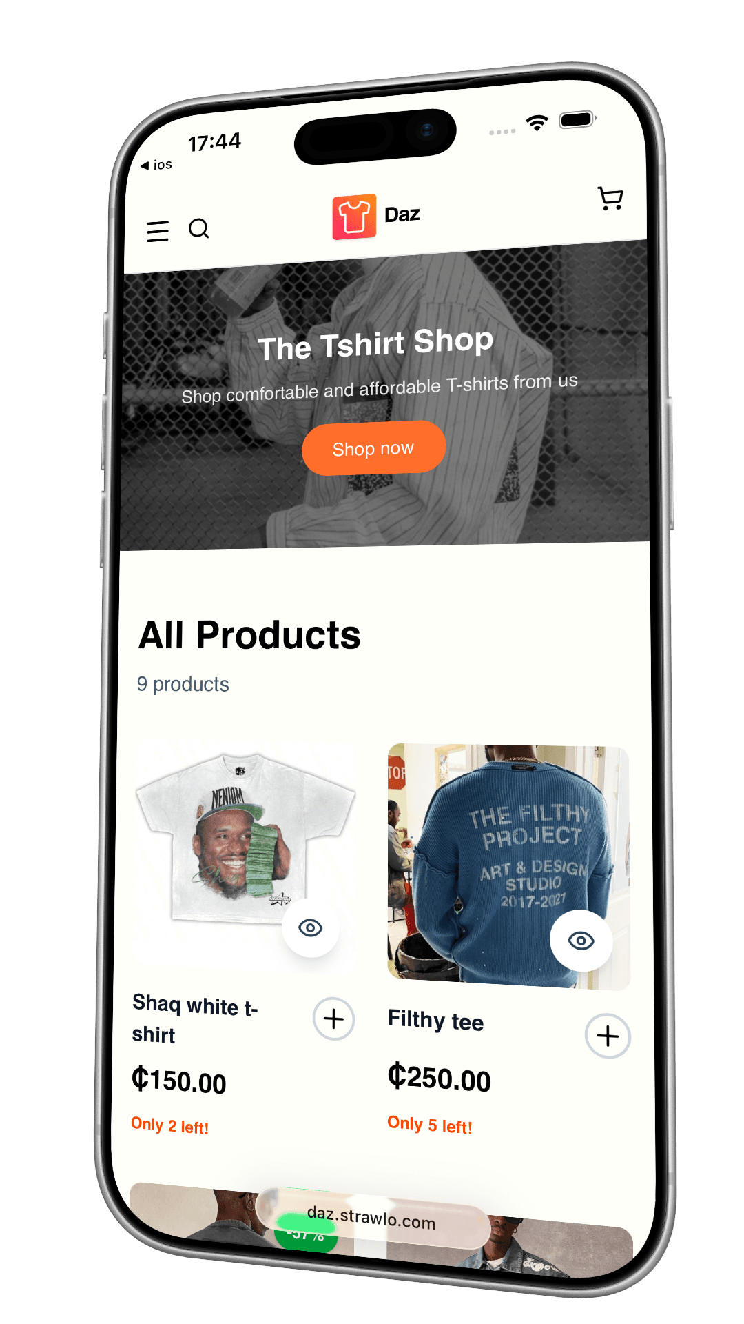 Online Store Dashboard